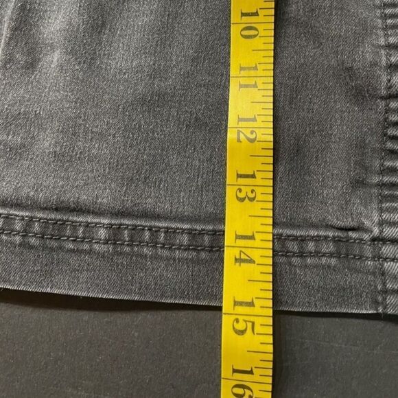 Free People Black Zip Up Denim Pencil  Mini Skirt - Picture 6 of 8